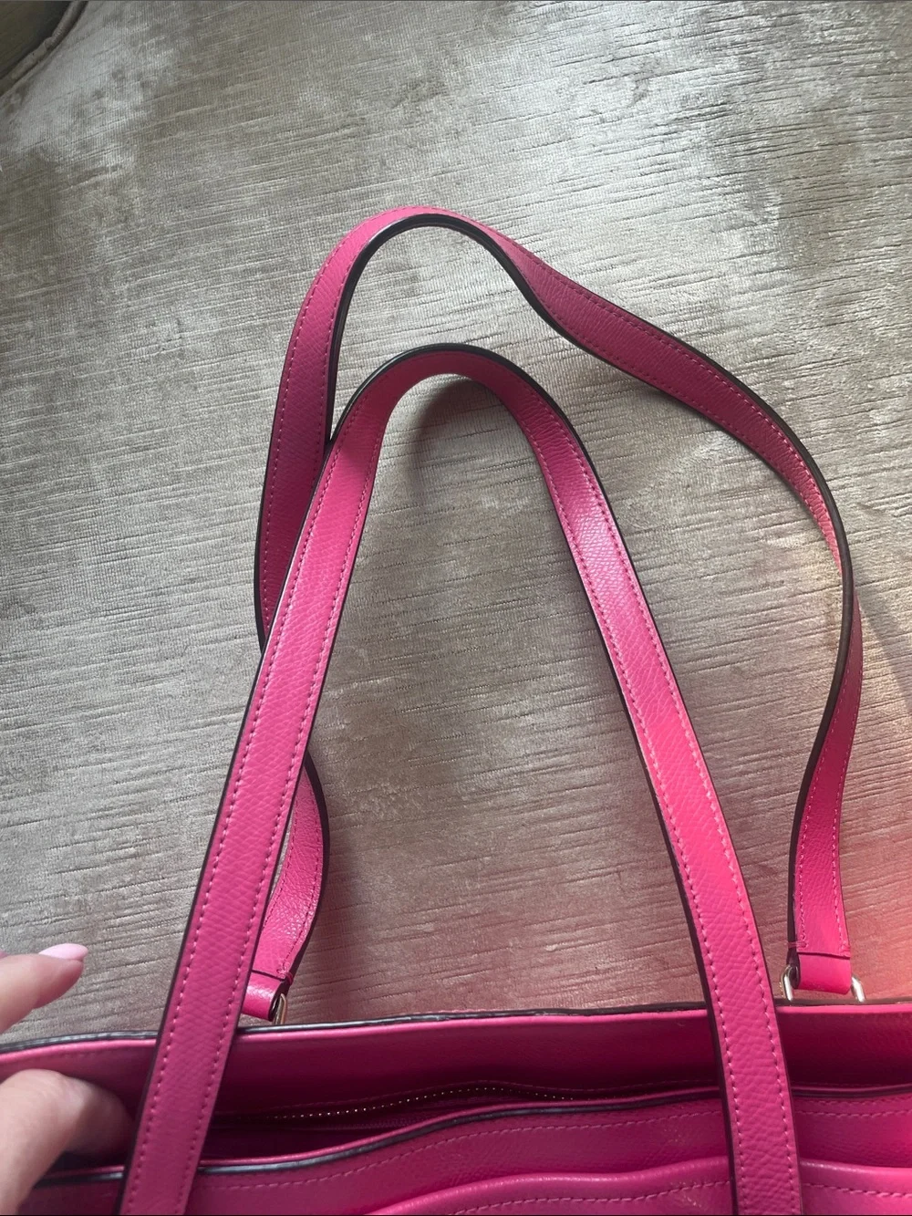 COACH Women's Pink diaper Bag with Detachable Strap, great as an office bag!